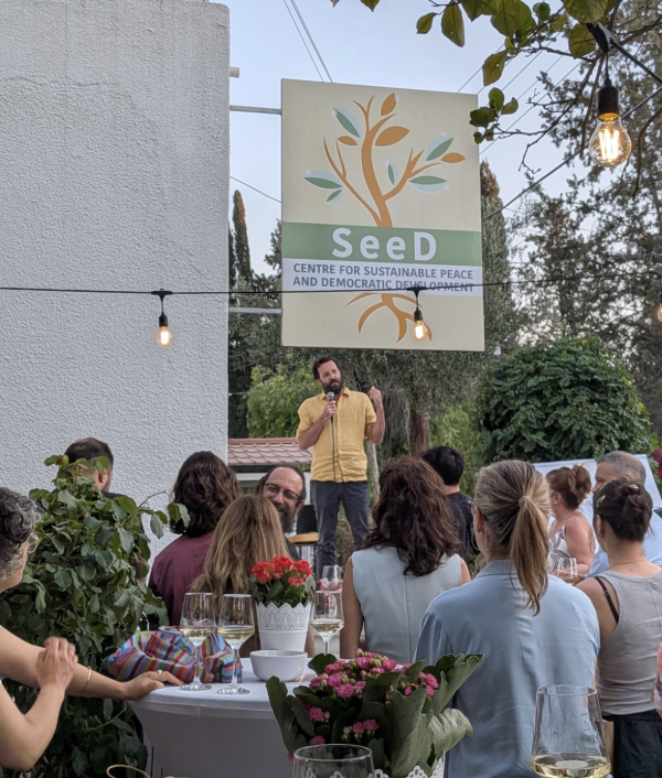 Networking event in the SeeD headquarters garden